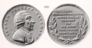 Ehrenmedaille für Johann Philipp Bethmann