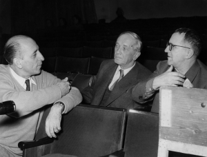 Harry Buckwitz, Peter Suhrkamp und Bertolt Brecht