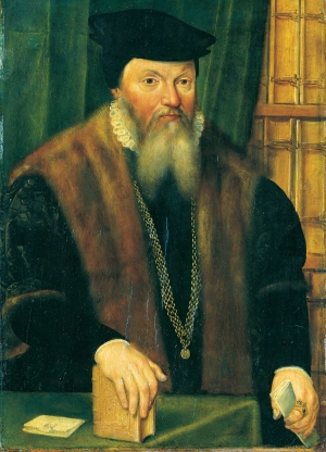 Johann (von) Fichard (Porträt von einem mittelrheinischen Meister)
