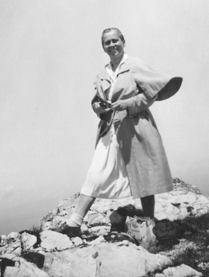 Meta Gadesmann in den Bergen