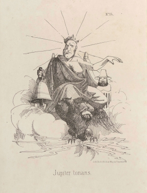 Heinrich von Gagern (Karikatur als Jupiter)