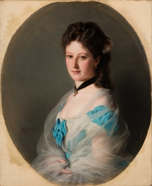 Olga (von) Grunelius (Porträt von Franz Xaver Winterhalter, 1872)