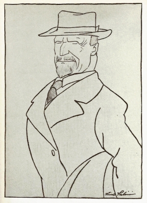 Rudolf Gudden (Karikatur von Lino Salini)