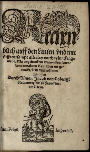 Simon Jacobs kleines Rechenbuch (1557)