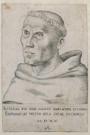 Martin Luther im Habit des Augustinermönchs