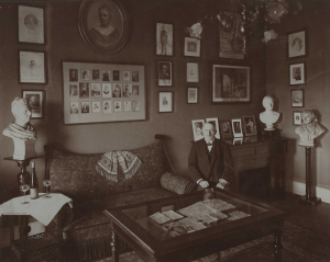 Friedrich Nicolas Manskopf in seinem Museum