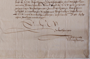 Unterschrift von Johann Marsteller