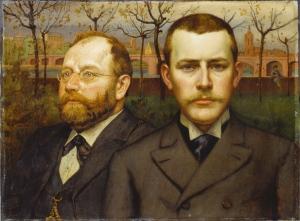 Heinrich Pallmann und Heinrich Weizsäcker (Doppelporträt von Karl von Pidoll, um 1894)
