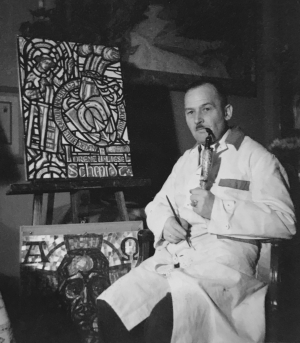 Walter Clemens Schmidt im Atelier (1936)