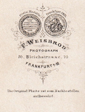 Werbung von Friedrich Weisbrod